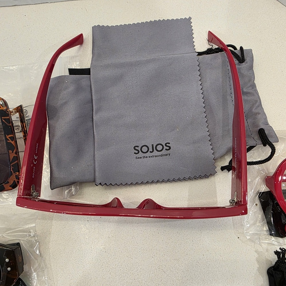 Bundle Of 14 SunGlasses & Eye Glasses. Red Sojos,2 Reading Glasses +2.5, 3 Spot - Picture 6 of 15